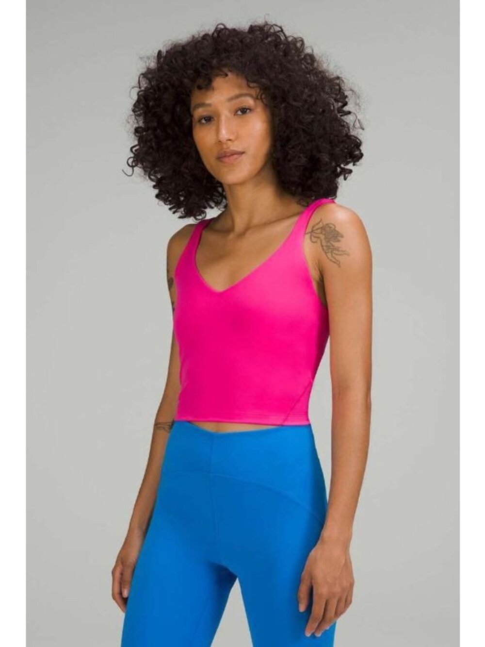 lululemon Align Tank Top Sonic Pink Nulu Size 8 LW1DUDS